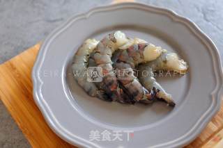 #aca烤明星大赛# Herb Roasted Prawns with Fully Cooked Mango recipe