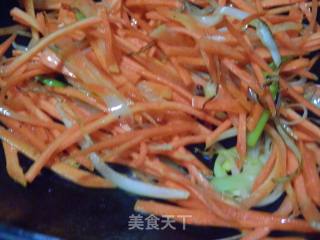 One of The Vegetarian Spring Festival Dishes-vegetarian Fried Pleurotus Eryngii Shredded recipe