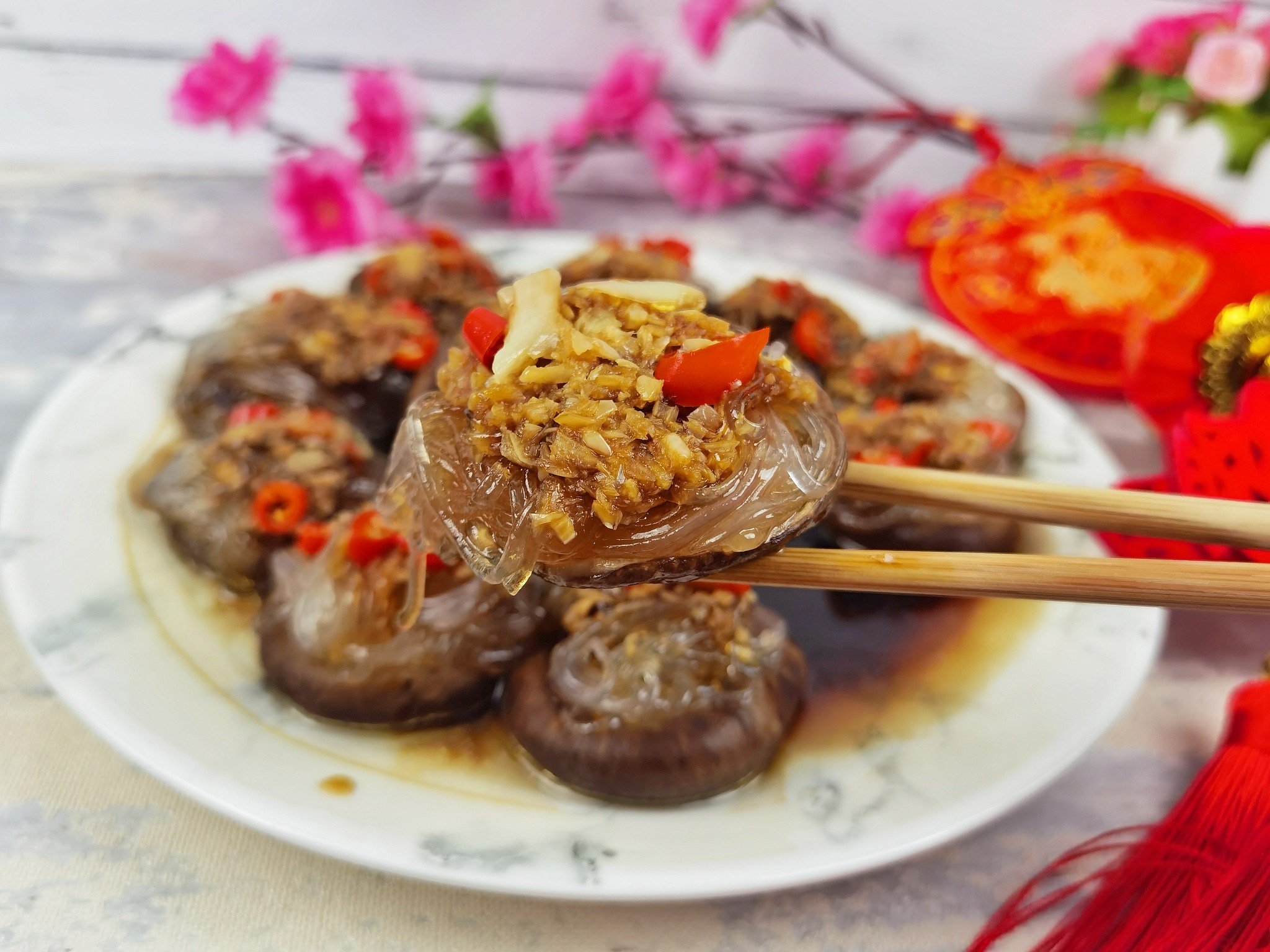 New Year's Eve Dinner-reunion Round Shiitake Mushroom Fans, Shiitake Mushrooms Do This, recipe