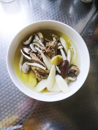Mushroom and Yam Pigeon Soup