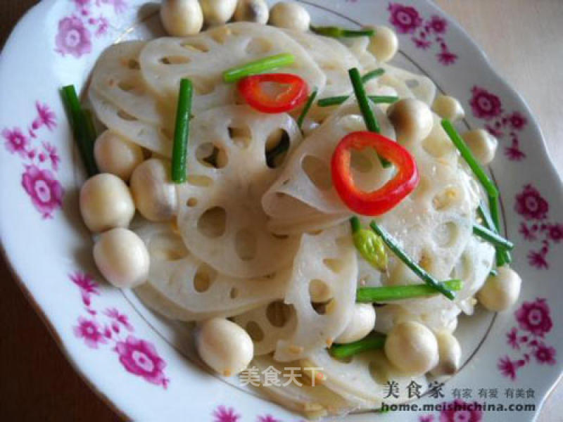 Stir-fried Leek and Moss recipe