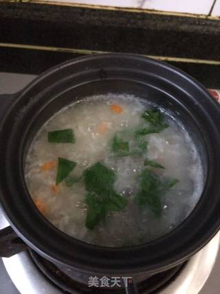 Chicken Liver and Vegetable Porridge recipe