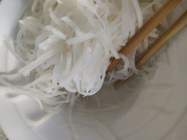 Steamed White Radish Shreds recipe