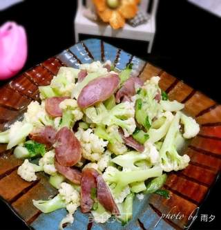 Stir-fried Cauliflower with Sausage recipe