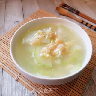 Dried Scallop and Zucchini Egg Drop Soup recipe