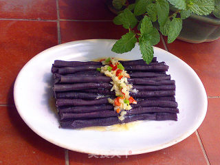 Fermented Bean Curd Mixed with Purple Beans recipe