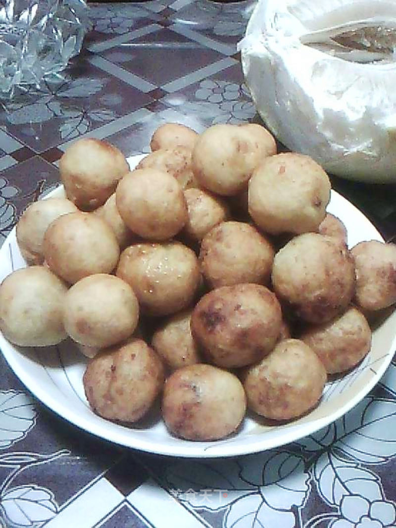 Golden Sweet Potato Meatballs recipe
