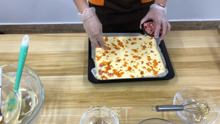 Salted Egg Yolk Ham Cake Roll recipe