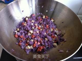 Fried Purple Rice recipe