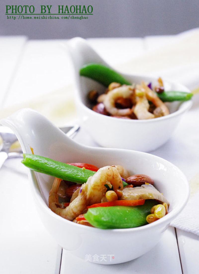 Stir-fried Arctic Shrimp with Nuts recipe