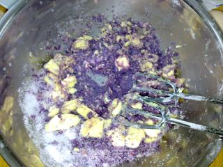 Purple Sweet Potato Green Cake recipe