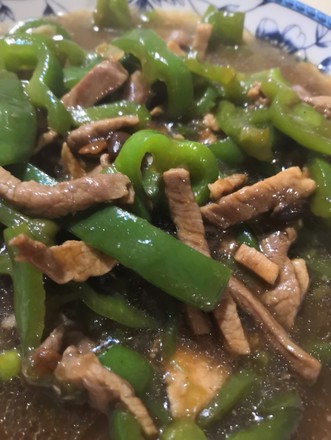 Stir-fried Shredded Pork with Green Pepper recipe