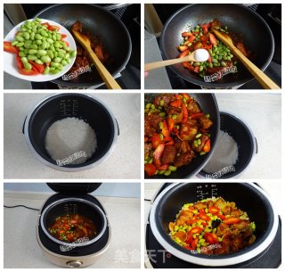 Lazy Pork Ribs Rice with Tomato Sauce recipe