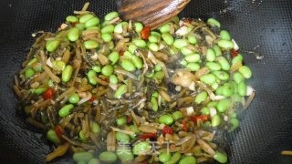 Stir-fried Edamame with Radish Vegetables recipe