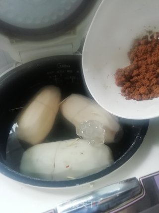 Glutinous Rice, Red Dates and Lotus Root recipe