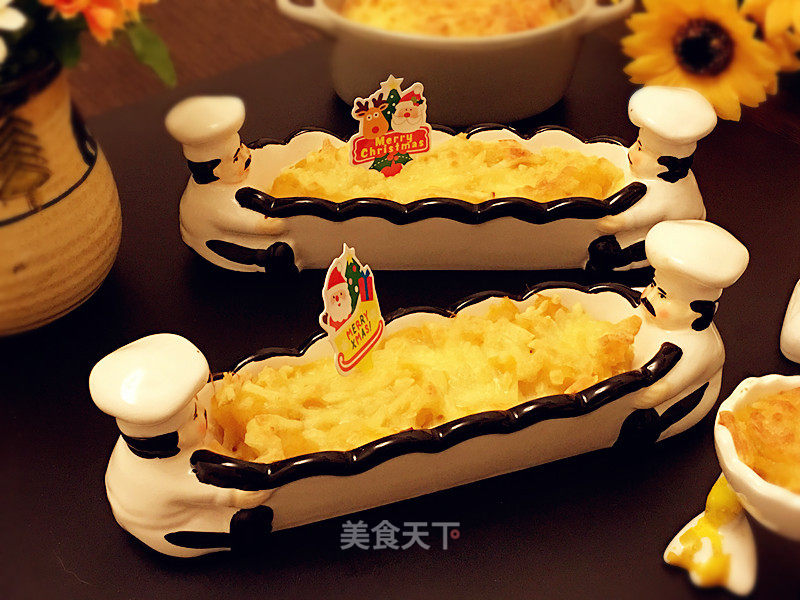 Baked Sweet Potato with Cheese recipe