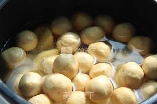 Popular Street Food Everywhere-curry Fish Balls and Potatoes recipe