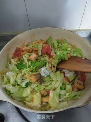 Stir-fried Cabbage with Tofu recipe