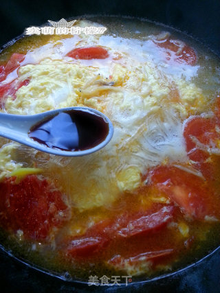 Tomato Whitebait Egg Soup recipe
