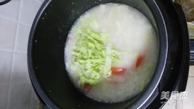 Cabbage Tomato Congee recipe