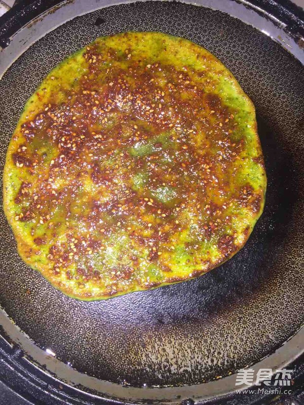 Spinach Sauce Pancake recipe