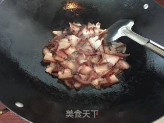 Stir-fried Bacon with Beans recipe