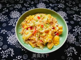 #团圆饭# Scrambled Eggs with Mushroom recipe