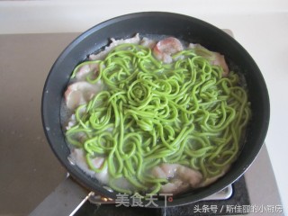 Choi Fish Spinach Noodle recipe