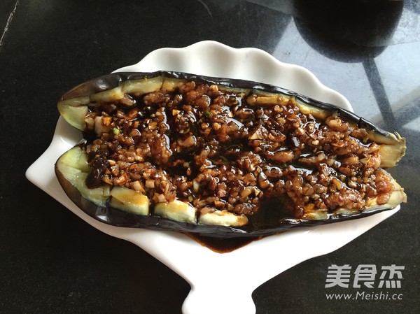 Eggplant with Microwave Garlic Minced Pork recipe