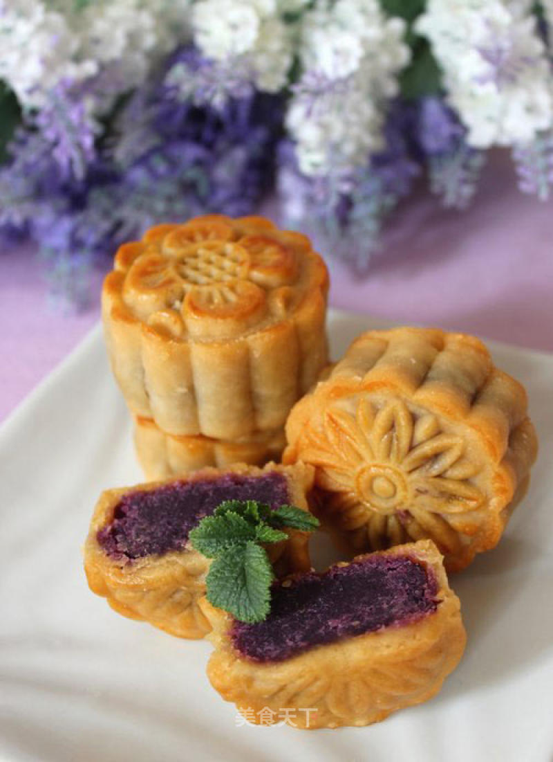 Purple Sweet Potato Mooncake recipe