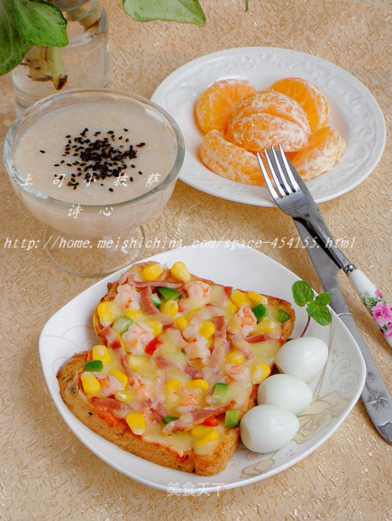 【toast Pizza】---- Quick and Nutritious Breakfast recipe
