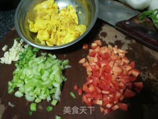 Scrambled Eggs with Celery and Carrots recipe
