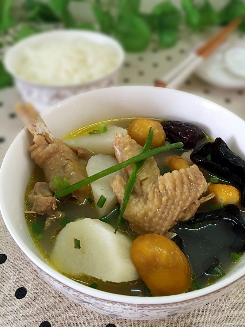 Chestnut and Yam Chicken Soup recipe