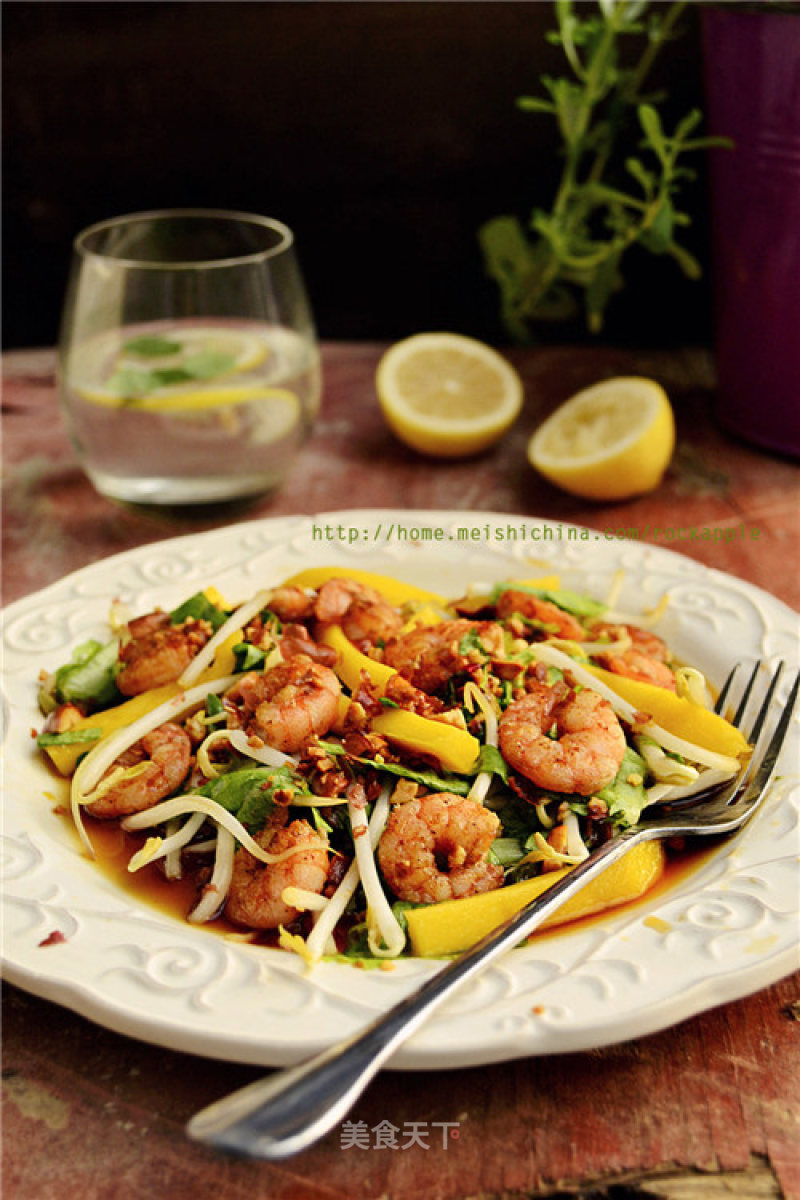 Refreshing and Appetizing. It Will be Cleared in Less Than A Minute [thai Mango Shrimp Salad]