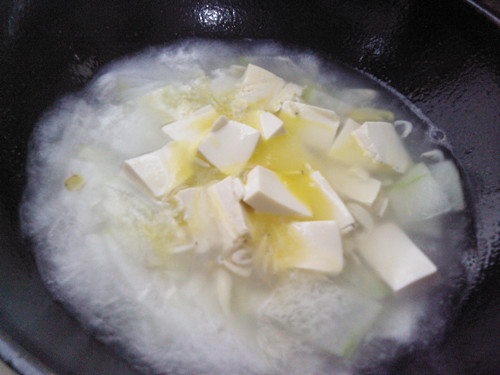 Winter Melon, Shrimp and Tofu Soup recipe