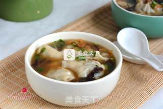 Big Wontons with Pork and Leek recipe