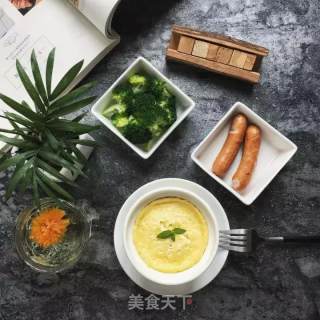 Egg and Milk White Rice Cup recipe