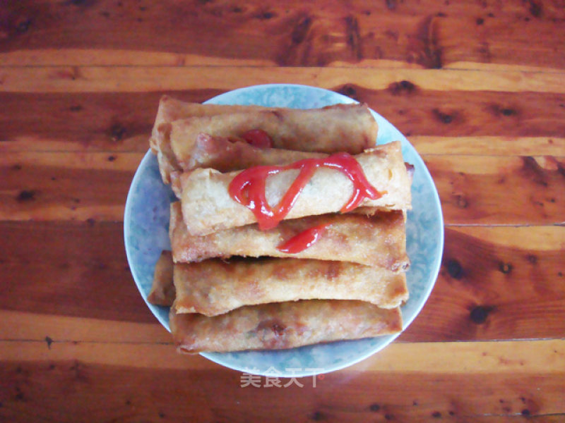 【heinz Tomato Sauce】all-match Spring Rolls recipe