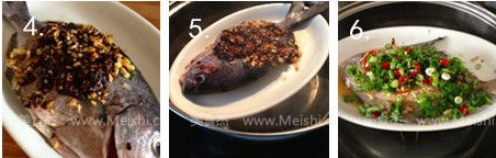 Steamed Black Pomfret with Garlic Tempeh recipe