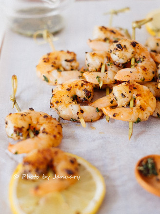 Pan-fried Shrimp Skewers recipe