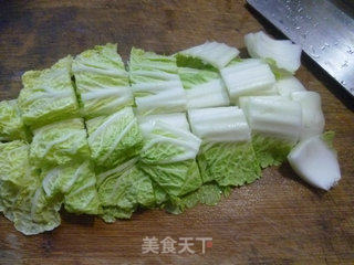 Stir-fried Rice Cake with Onion and Cabbage recipe