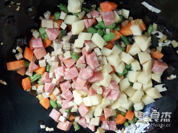 Mixed Vegetable Claypot Rice recipe