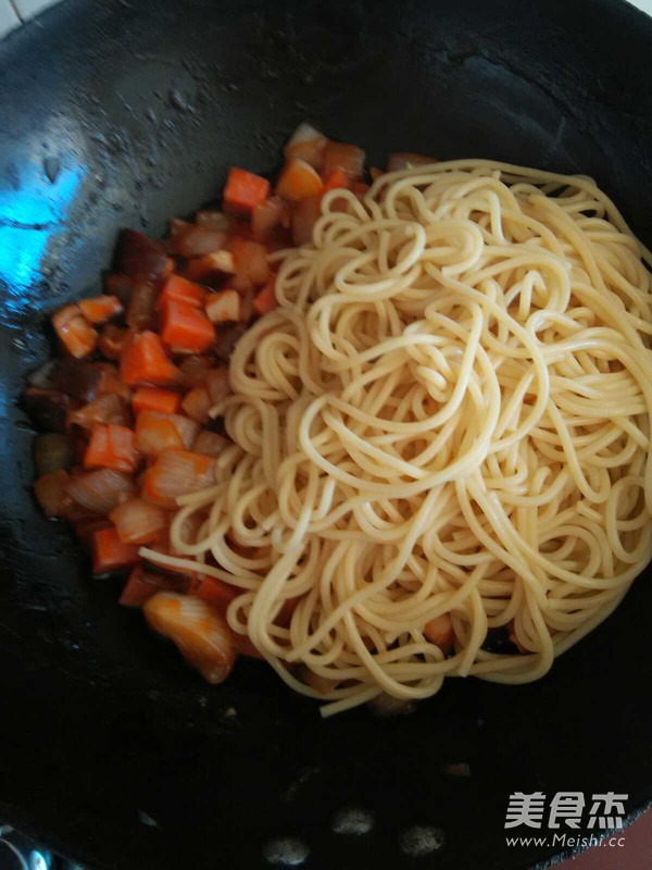 Shiitake Ham Pasta recipe