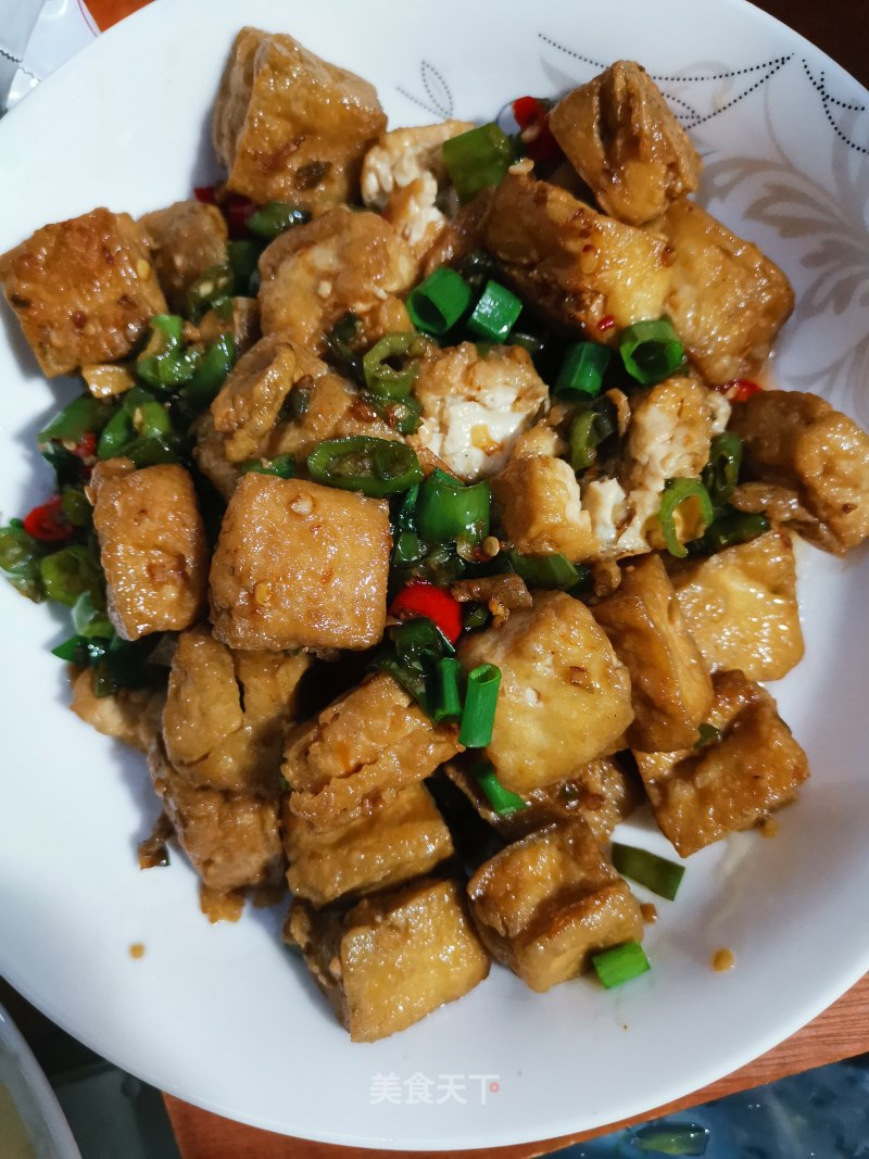 Stinky Tofu with Green Pepper recipe