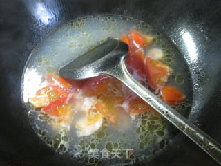 Egg, Tomato and Shrimp Soup recipe