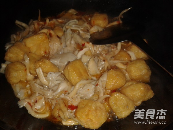 Stir-fried Mushrooms with Tofu recipe