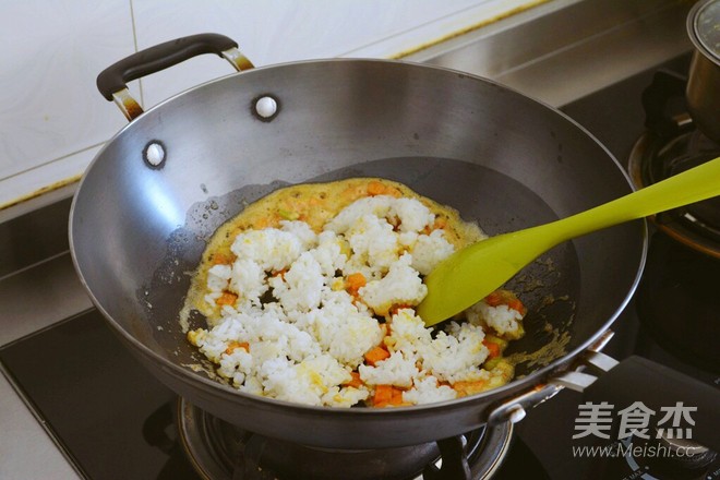 [golden Sands Pumpkin Baked Rice] Dozens of Egg Fried Rice~~~~ recipe