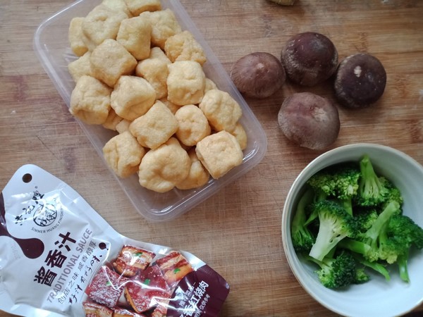Stir-fried Tofu with Mushrooms recipe