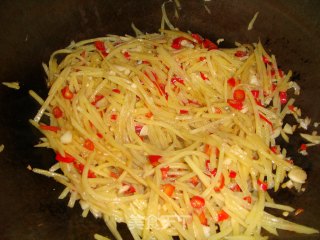 Chopped Pepper and Potato Shreds recipe