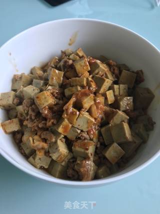 Kimchi Minced Pork Tofu recipe